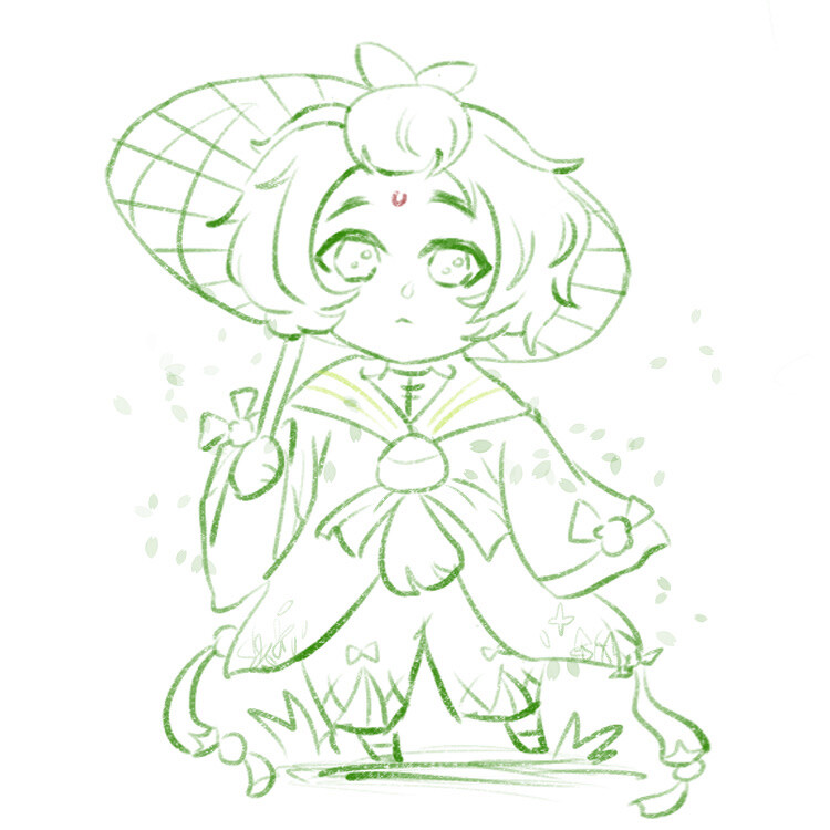 食物语q版青团小可爱