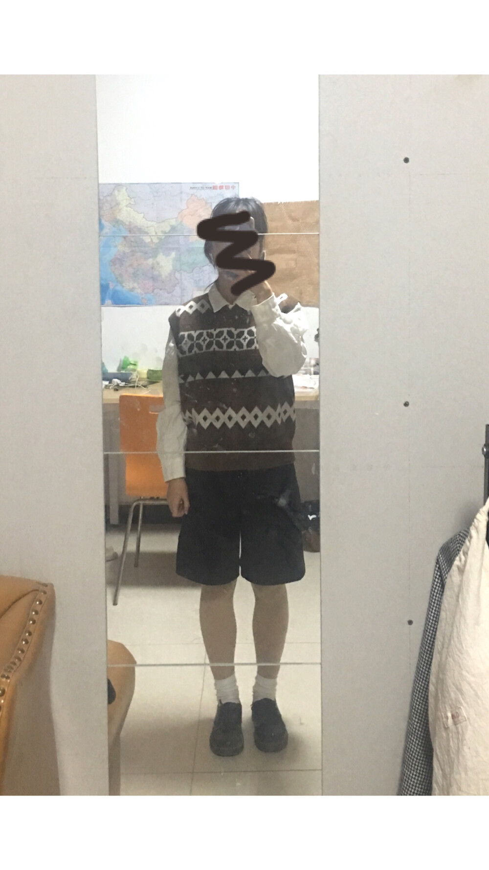 入了新的衣服