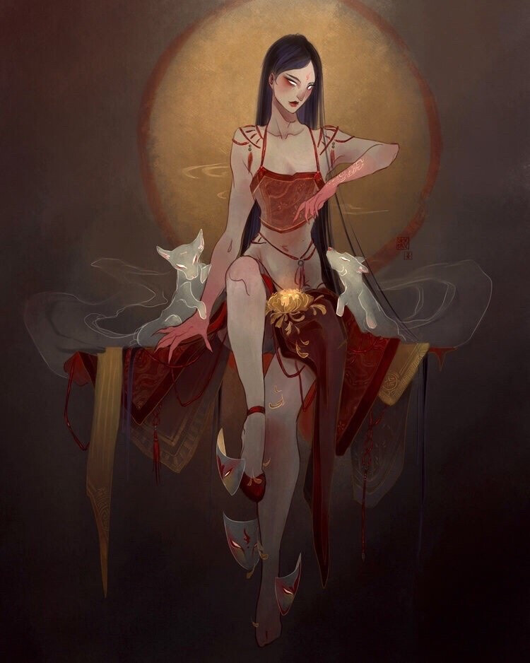 插画师Tina Jiang ? ????
鬼魅