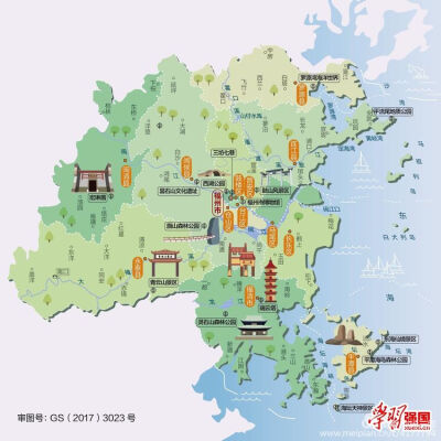 福建全家福——福州，泉州，厦门，漳州，宁德，莆田，三明，南平，龙岩，清新福建任呼吸！