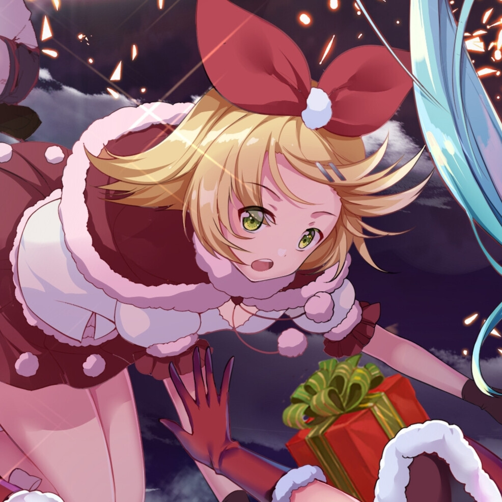 圣诞闺蜜头像圣诞情头圣诞头像