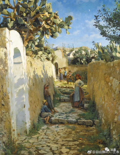 蒙森德
著名风景画大师Peder Mork Monsted，丹麦的现实主义画家蒙森德（Peder Mork Monsted 1859-1941），以画风景画而著名，他是一个浪漫主义者，以描绘壮丽的景观和古迹方面见长的艺术家，对细节和色彩把握深有研…