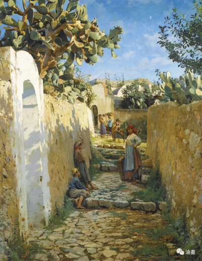 蒙森德
著名风景画大师Peder Mork Monsted，丹麦的现实主义画家蒙森德（Peder Mork Monsted 1859-1941），以画风景画而著名，他是一个浪漫主义者，以描绘壮丽的景观和古迹方面见长的艺术家，对细节和色彩把握深有研…