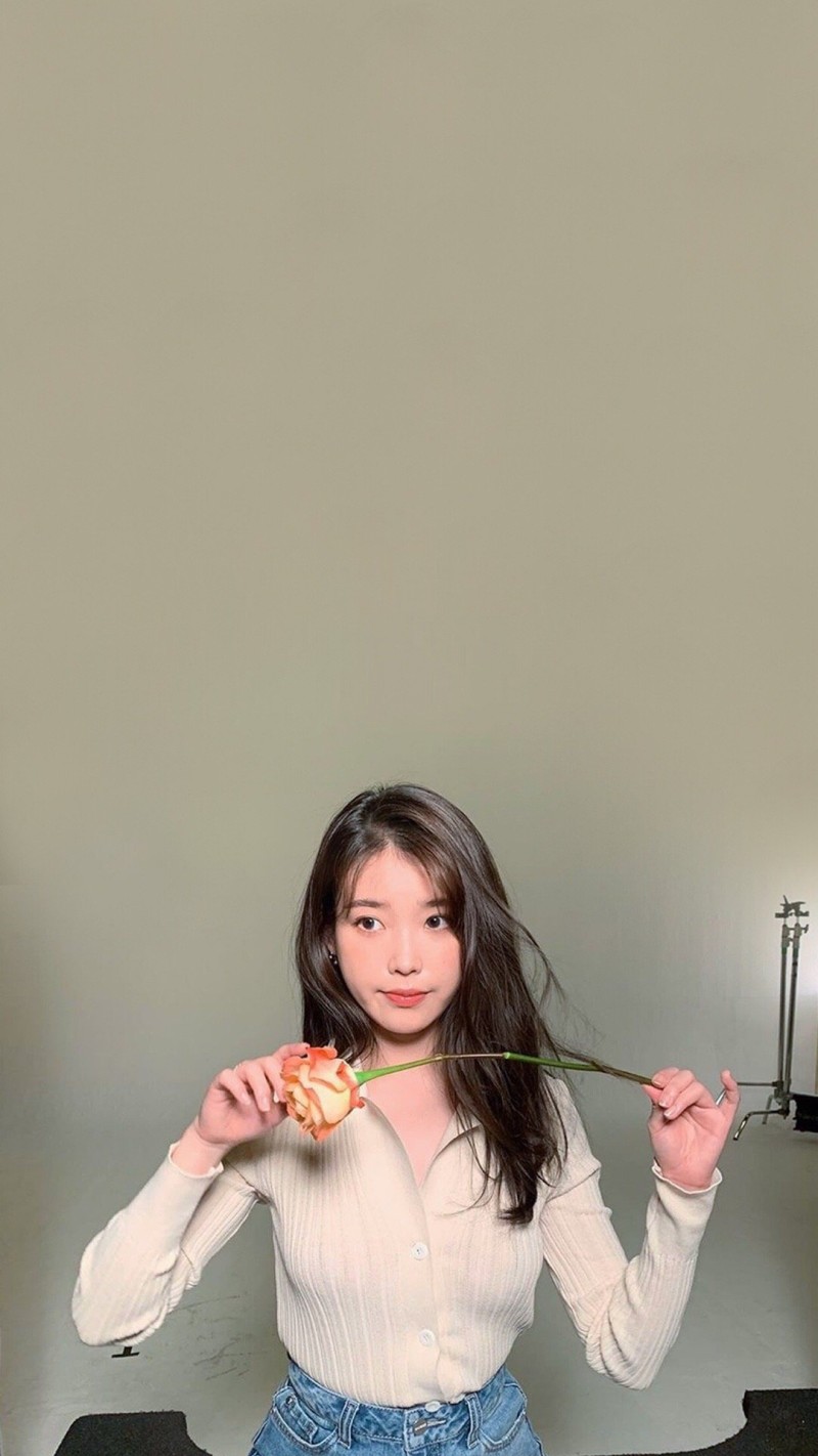 iu (壁纸)
好似一枝花，一枝正鲜艳开放、散发香味的花。