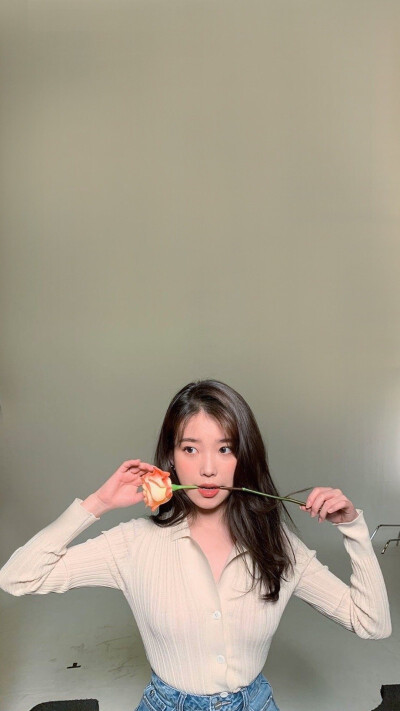 iu (壁纸)
好似一枝花，一枝正鲜艳开放、散发香味的花。