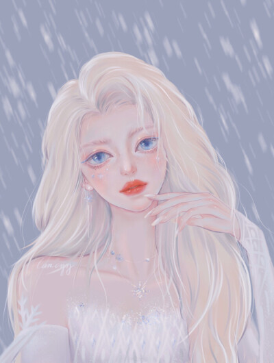 迪士尼公主手绘头像（cr:万万岁Lancyy）