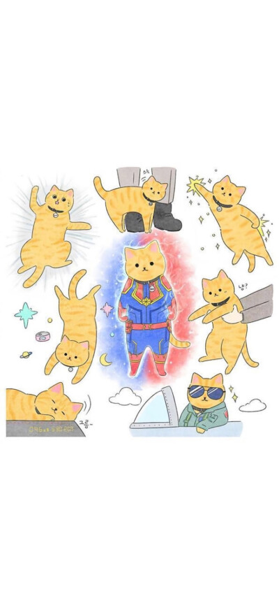 猫咪插画壁纸