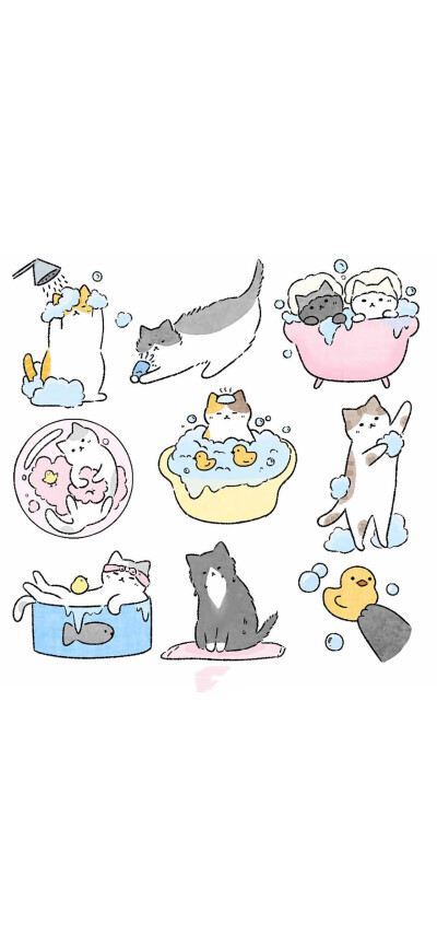 猫咪插画壁纸