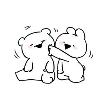 兔熊可爱表情extremelyrabbit