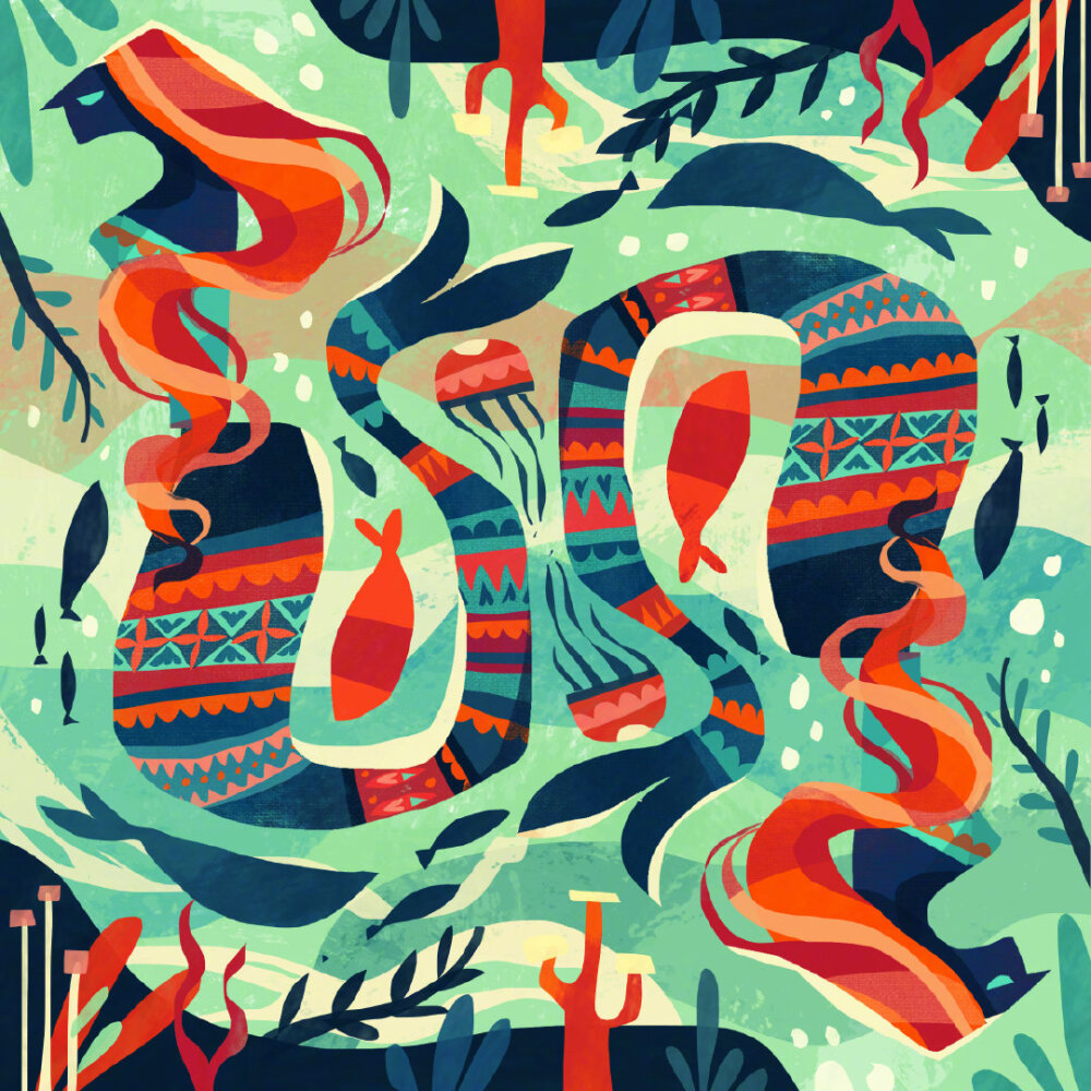 超美插画配色海报配色