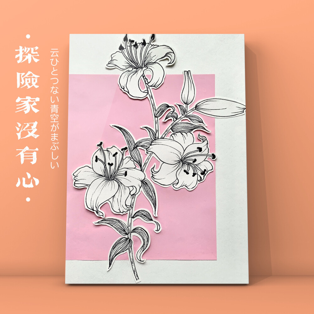 创意儿童画教程｜线描花卉
各位任课老师与家长在引导小朋友作画时 可以把素材提前打印出来作为参考～
粉色的背景纸 可以让小朋友自己选择喜欢的颜色与摆放的位置 这样班上的小朋友画出来 会多样性一些～
线描画｜创意画｜剪贴画｜写生画