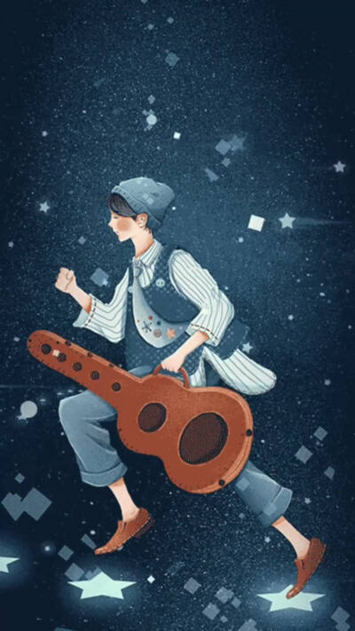 插画·男孩 | 温柔清新可爱又治愈的男孩，还会发光呢，你喜欢吗？